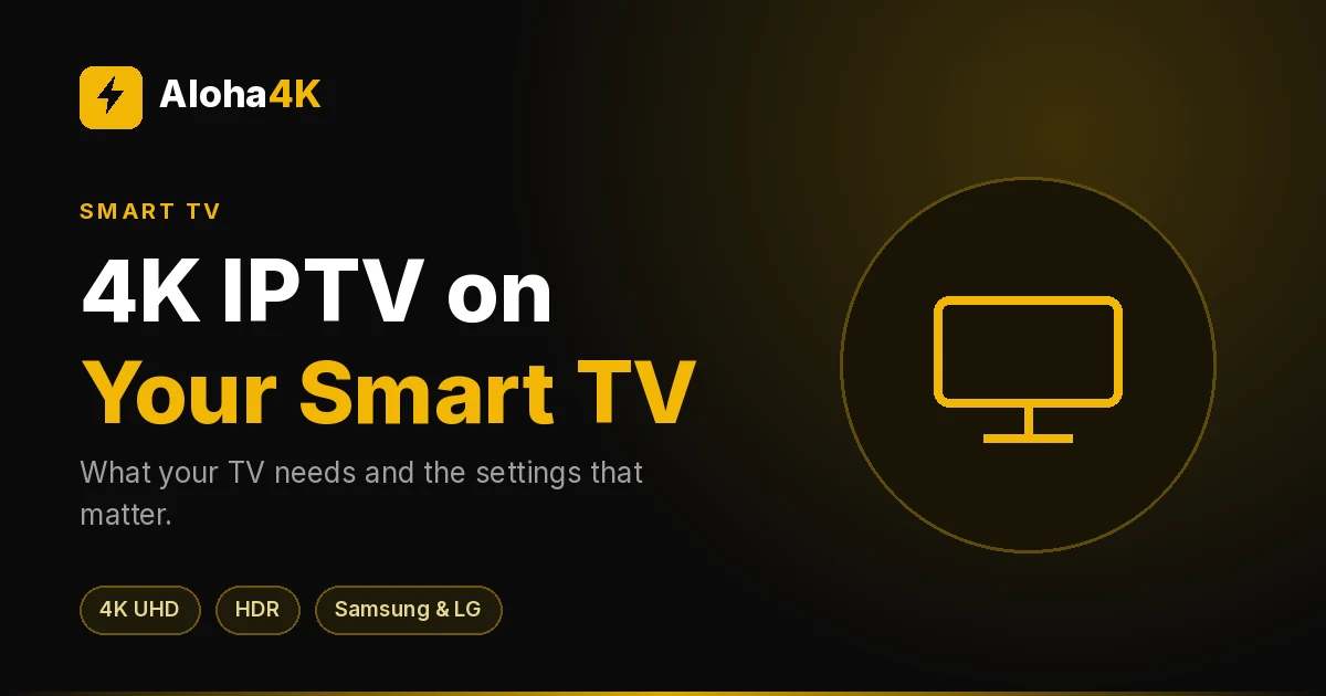 Large 4K Smart TV showing a sharp, colorful landscape in a modern living room