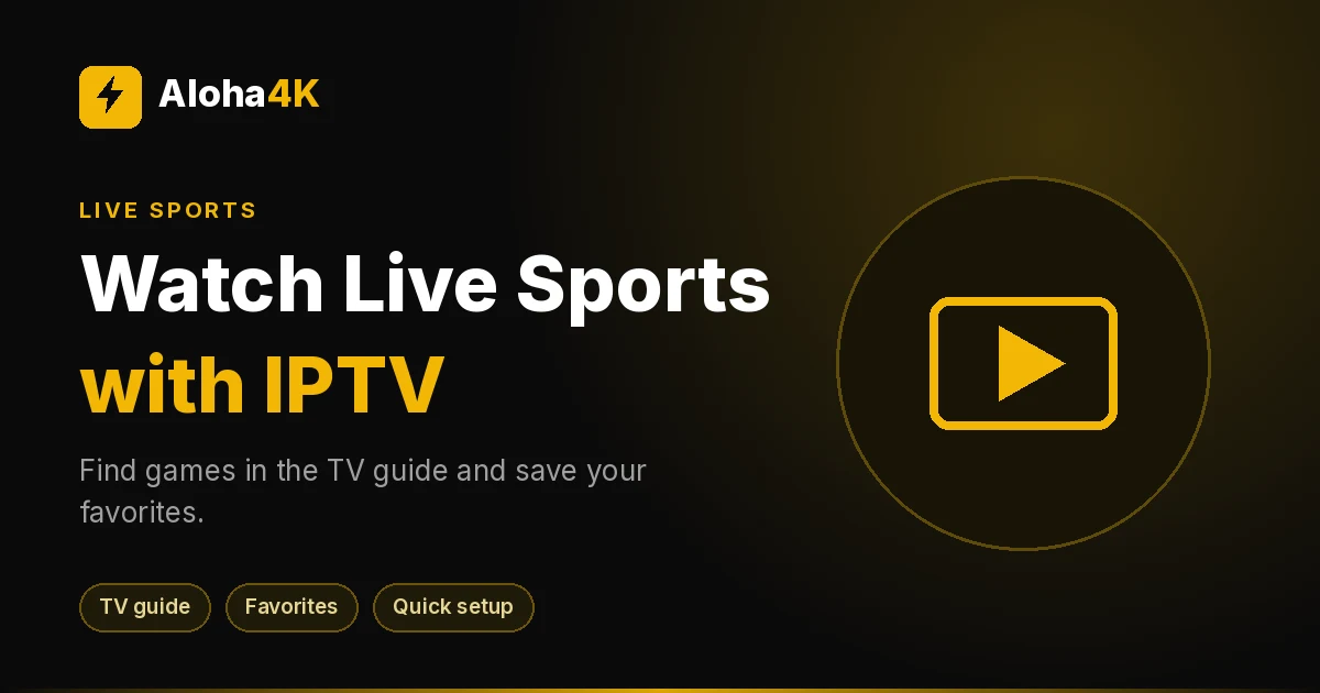 Sports fan holding a remote in front of a TV showing a live game on an IPTV app